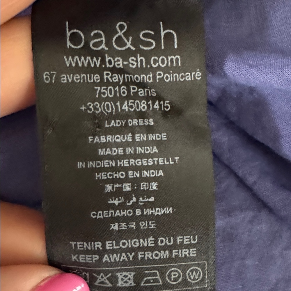 ba&sh Iris Printed Mini Dress Size 2 - Picture 11 of 12